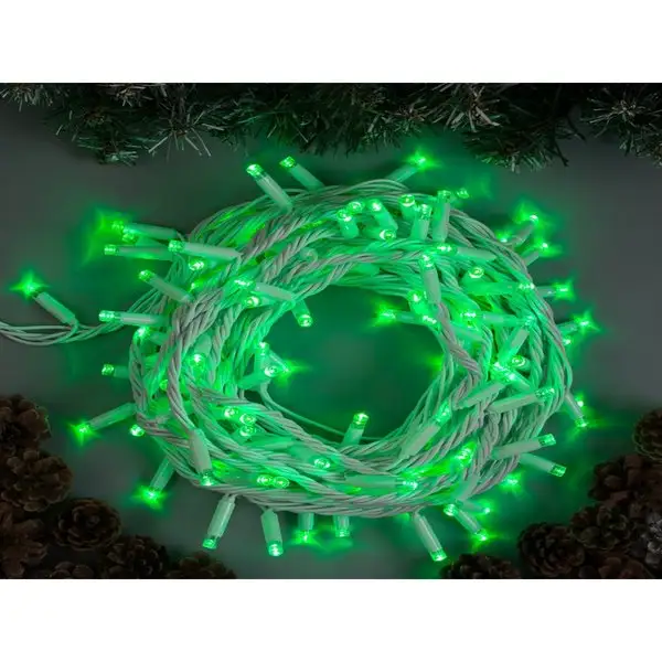 Гирлянда новогодняя нить на елку/уличная 10 метров 100 LED