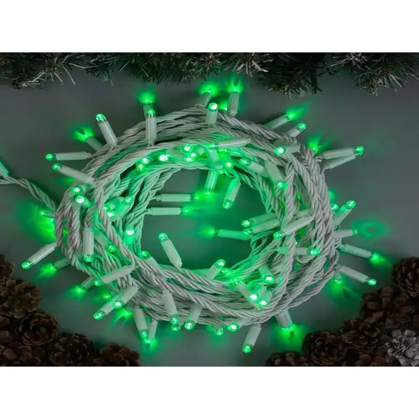 Гирлянда новогодняя нить на елку/уличная 10 метров 100 LED