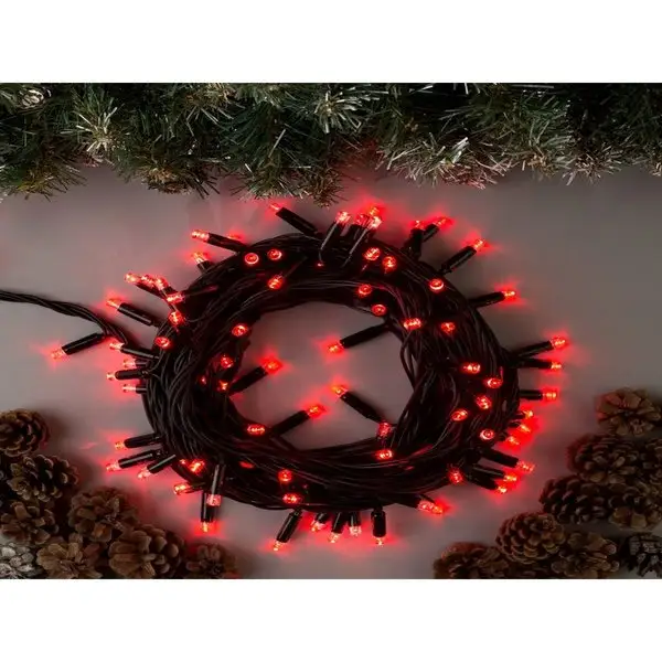 Гирлянда новогодняя нить на елку/уличная 10 метров 100 LED