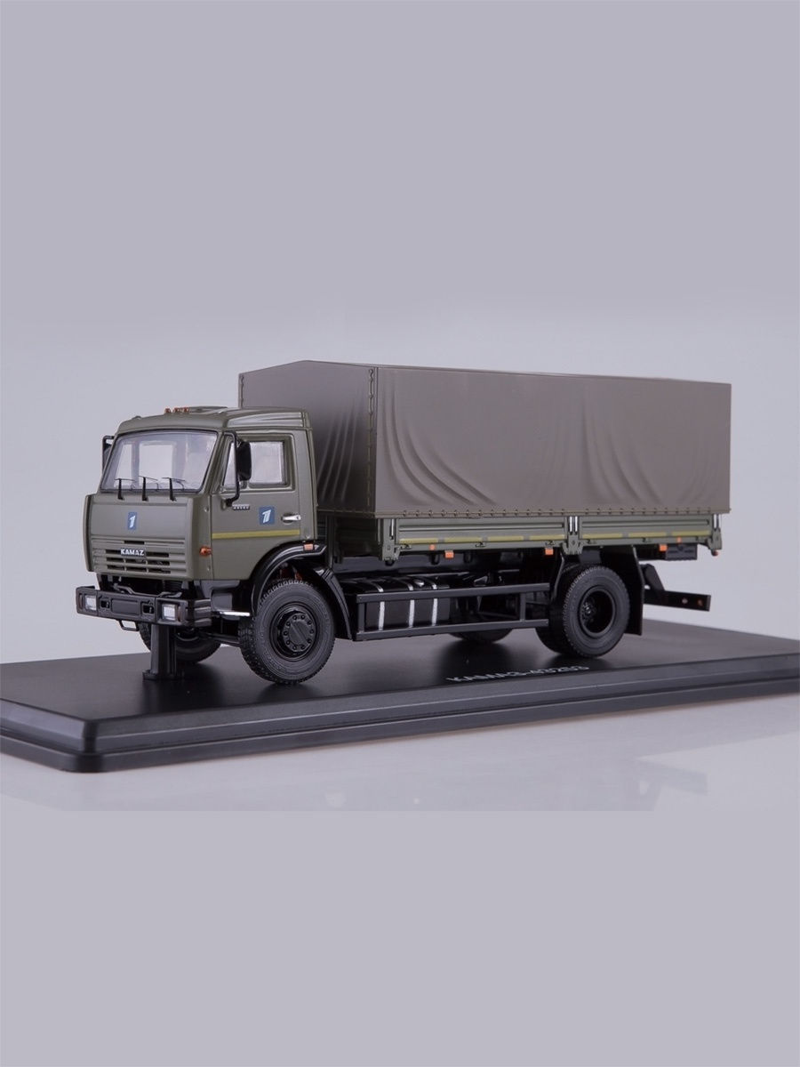 Масштабная модель КАМАЗ-43253 бортовой с тентом Start Scale Models (SSM)  14407447 купить в интернет-магазине Wildberries