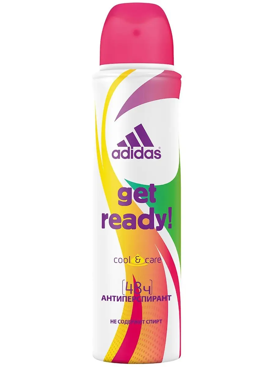 Дезодорант-спрей Cool & Care Get Ready!, 150 мл adidas 14409196 купить в  интернет-магазине Wildberries