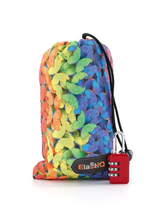 ElastiQ Чехол на чемодан L "Butterfly L", синий, фото 6