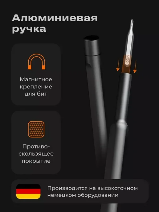Xiaomi Набор отверток для точных работ в кейсе 24в1, серый, фото 5