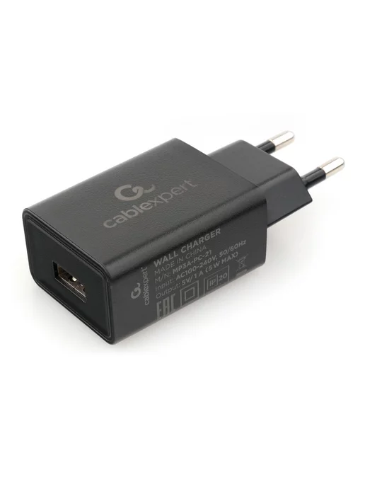 Cablexpert Адаптер питания USB 1 порт, 5Вт, 5 Вт, фото 6
