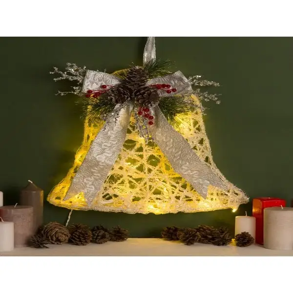 Новогодние украшения для дома Колокольчик 45х11х40 см, 20LED