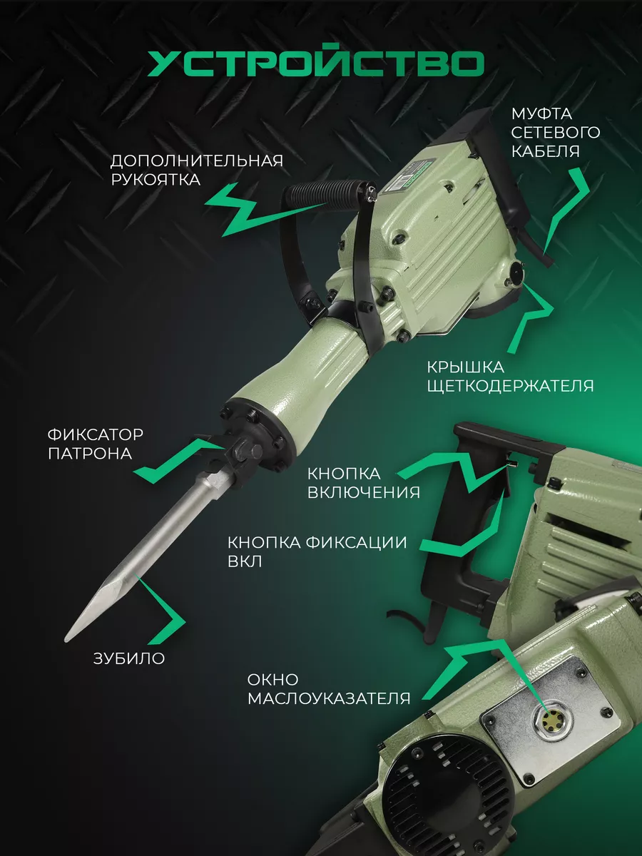 Отбойный молоток отбойник ОМ 65 EL ELECTROLITE 14539625 купить за 14 105 ₽  в интернет-магазине Wildberries