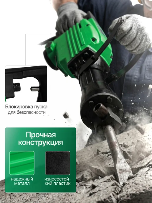 ELECTROLITE Отбойный молоток отбойник ОМ 65 EL, вариант, фото 6