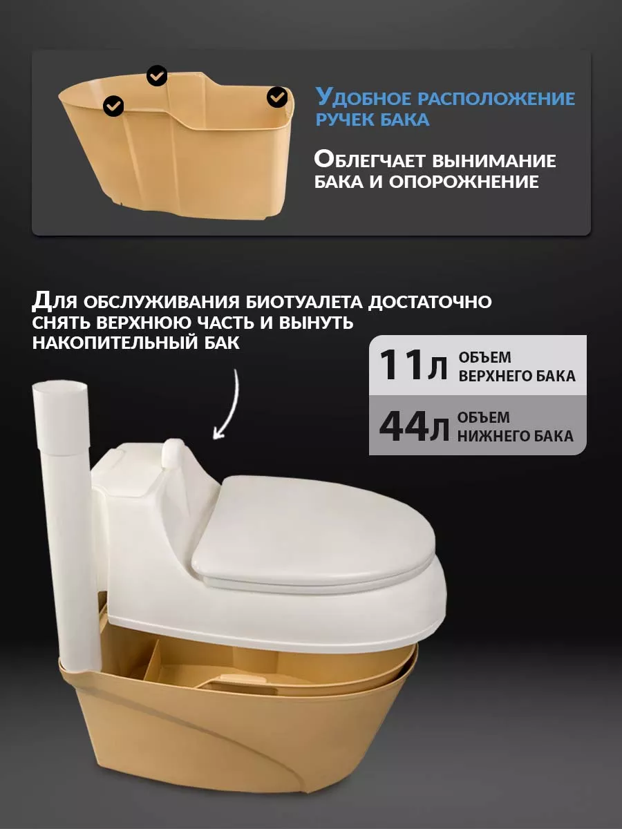 Купить торфяной туалет для дачи - дачный унитаз био без воды Росток, цены в Минске
