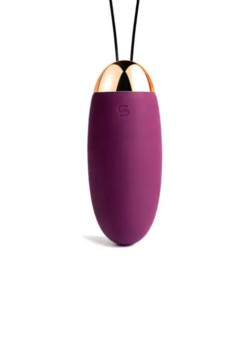 LovelyToys Фиолетовое виброяйцо Elva с пультом ДУ, фиолетовый, фото 3