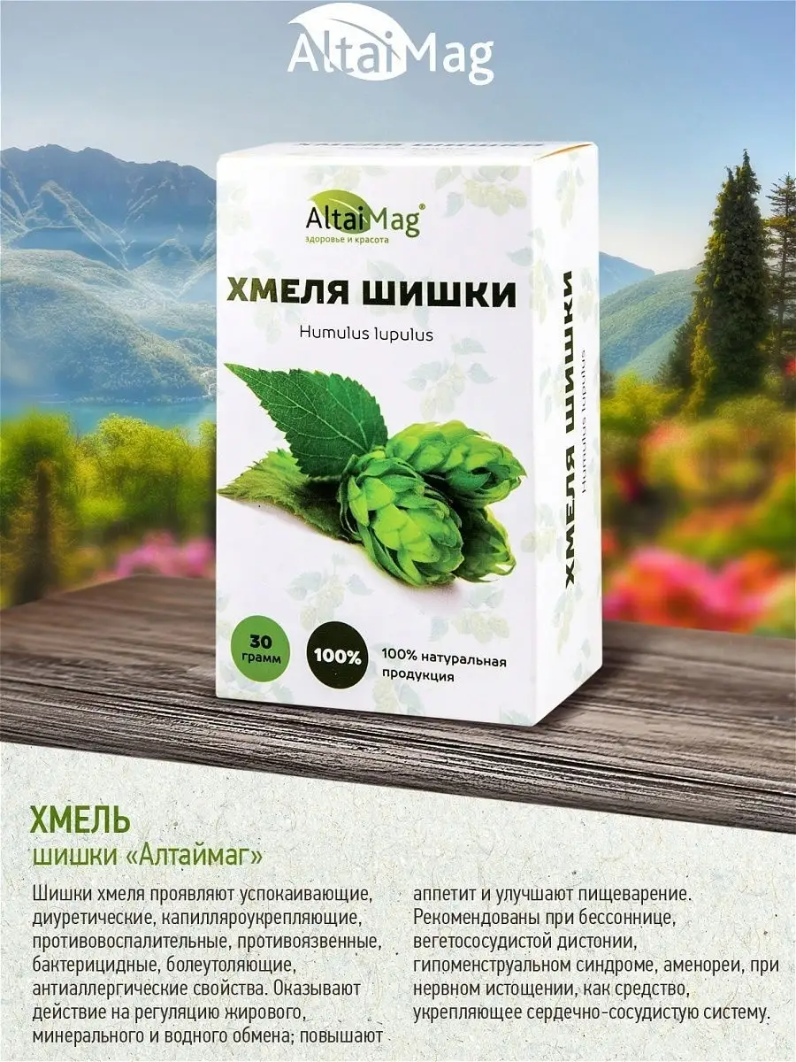 Шишки хмеля, 30 г Altaimag 14590939 купить за 175 ₽ в интернет-магазине  Wildberries