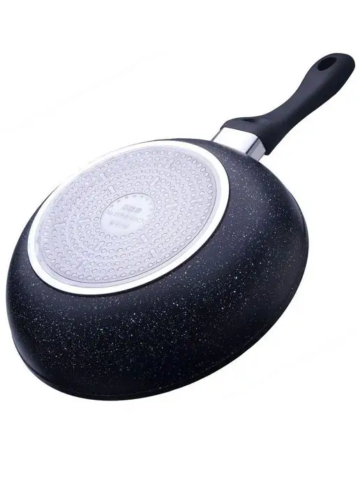 Сковорода вок с крышкой с антипригарным покрытием 28 см - фото 7