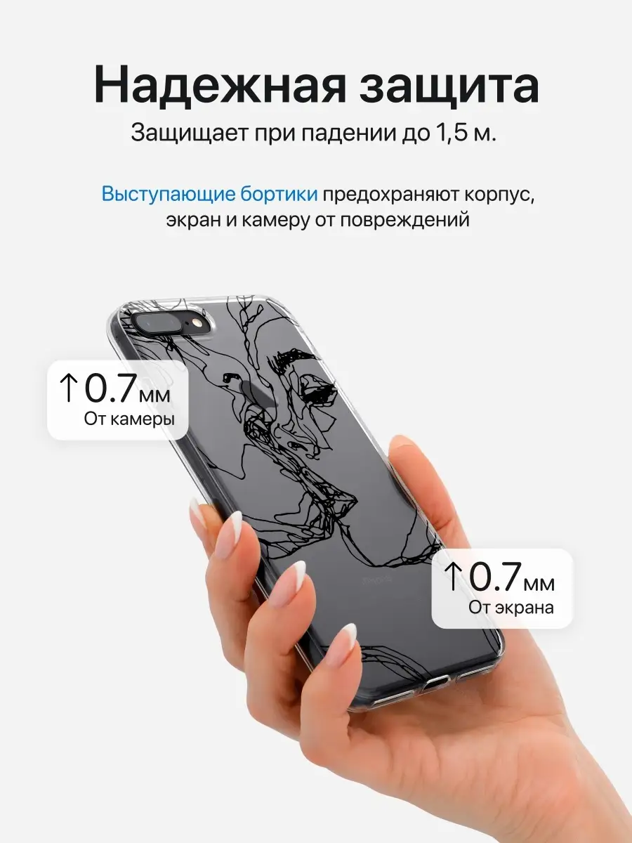 чехол на айфон 8 плюс на iphone 7 plus SCDesign 14627248 купить за 249 ₽ в  интернет-магазине Wildberries