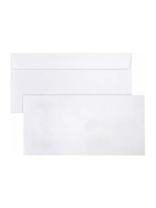 Brauberg Конверты почтовые бумажные Е65 110х220 мм, набор 100 шт, 110x220 мм, 100 шт, фото 8