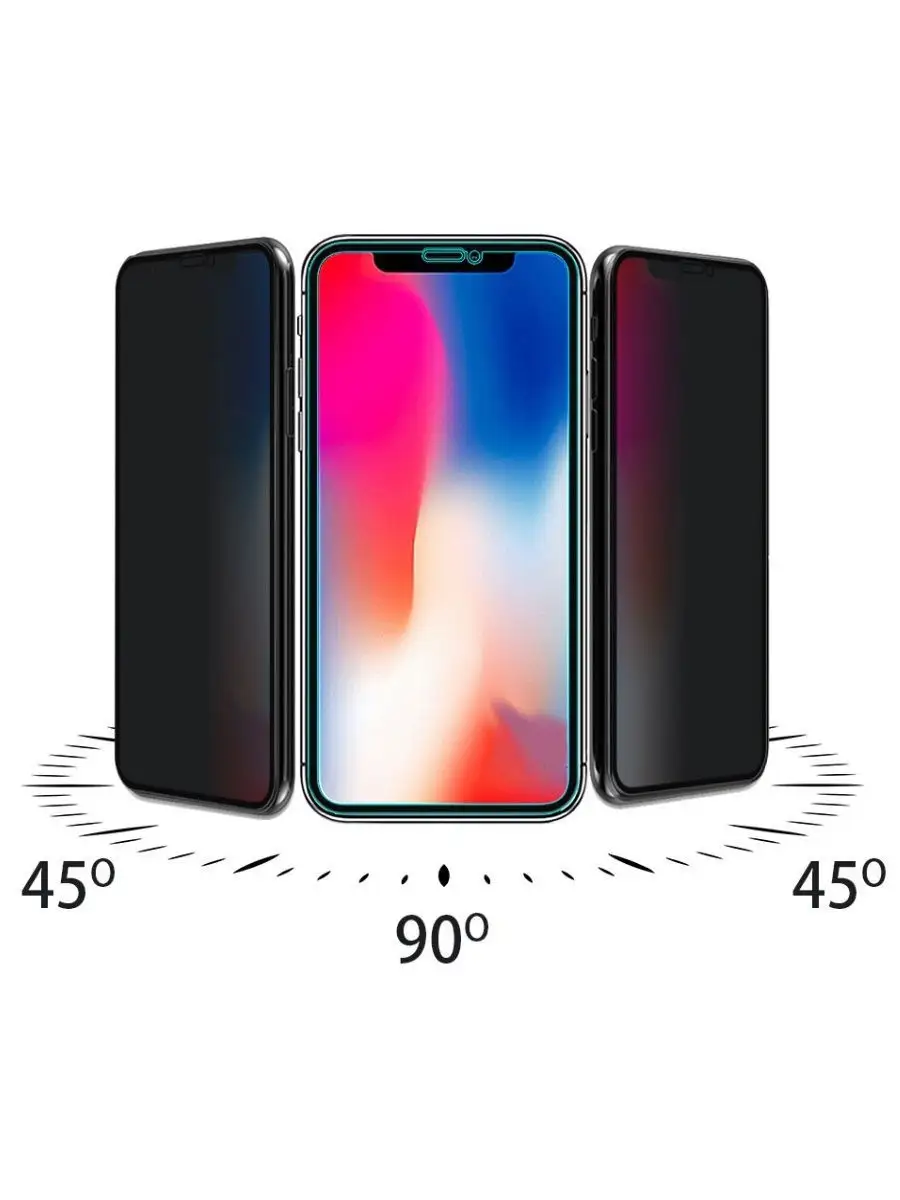 Защитное стекло Антишпион для Apple iPhone XR/11 KARPIK 14634389 купить за  270 ₽ в интернет-магазине Wildberries