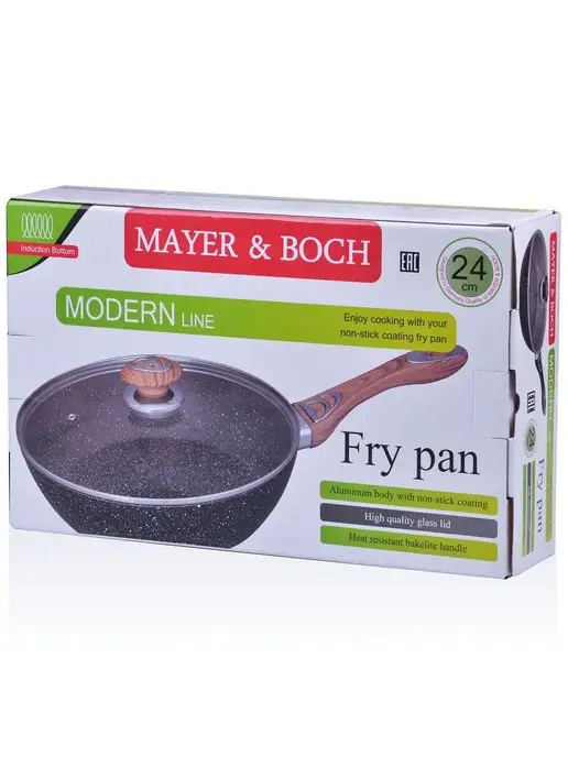 Сковорода с крышкой 24 см - фото 18