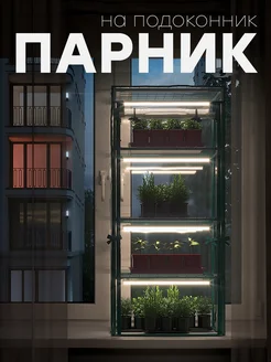 Парник на подоконник Маргарита 4 полки, зеленый корпус GARDEN SHOW 14660355 купить за 1 580 ₽ в интернет-магазине Wildberries