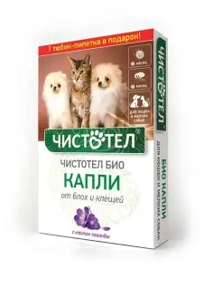 Средство от блох и клещей капли для кошек и собак 2 мл Чистотел 14670644 купить за 157 ₽ в интернет-магазине Wildberries