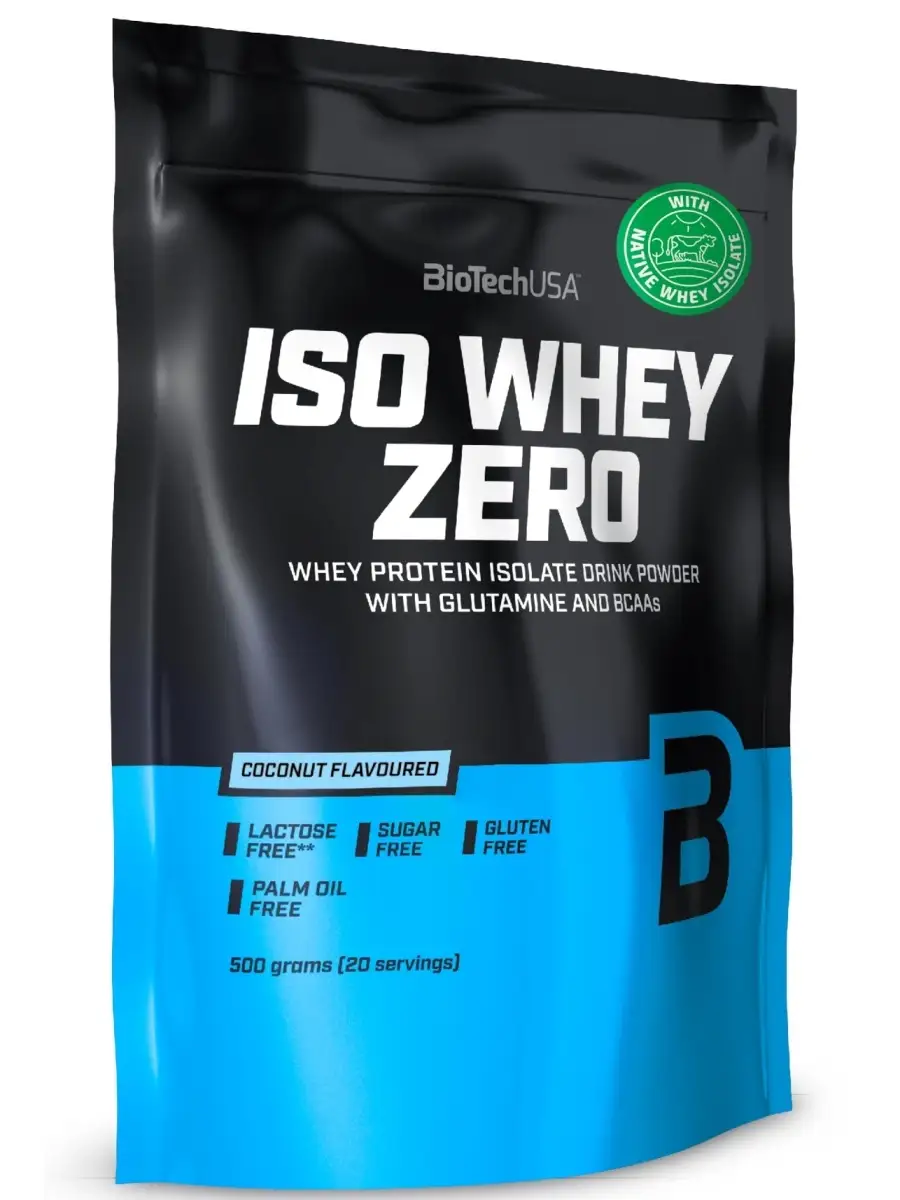 Изолят протеина Iso Whey Zero 500 г кокос BioTechUSA 14672914 купить за 2  975 ₽ в интернет-магазине Wildberries