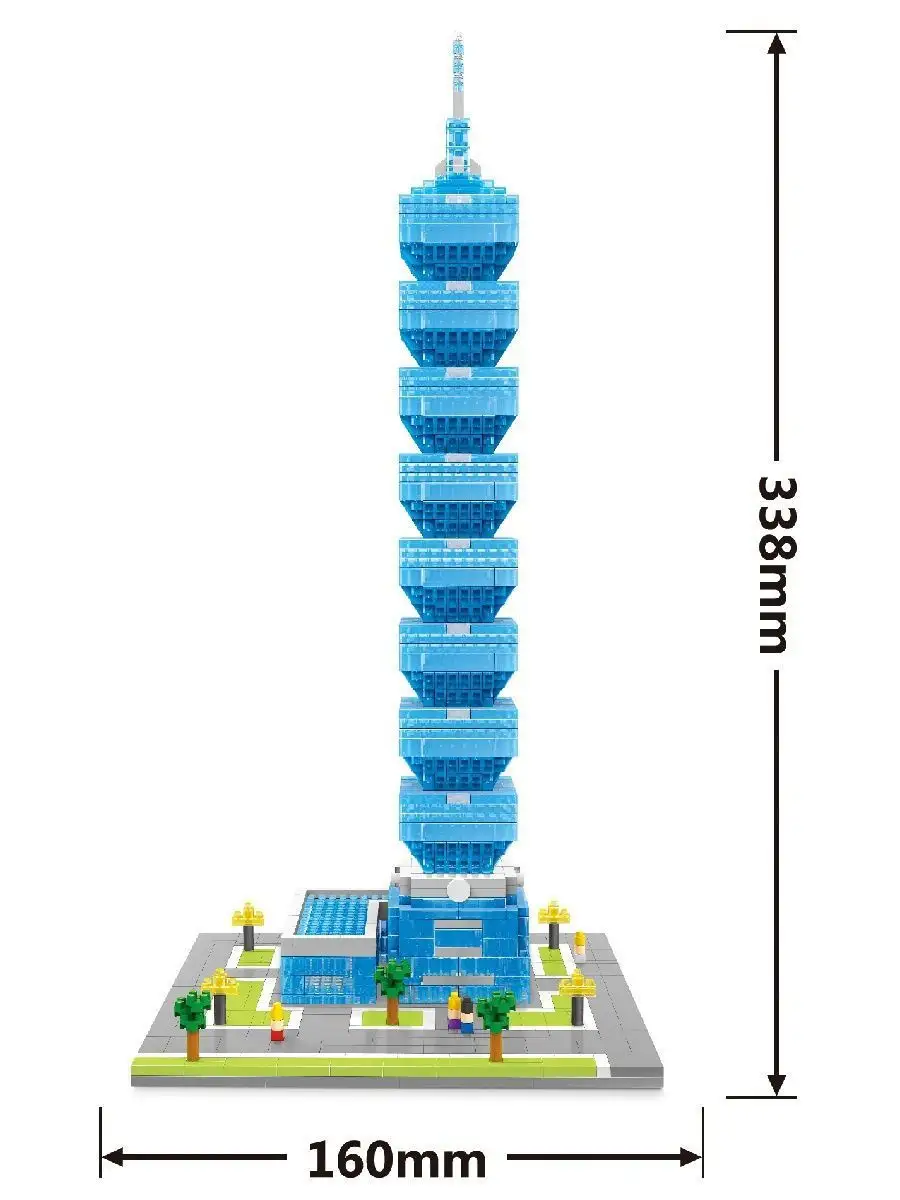 Конструктор Тайбэй 101 небоскрёб Тайвань NO. 2466 Taipei 101 WISEHAWK & LNO  14685062 купить в интернет-магазине Wildberries