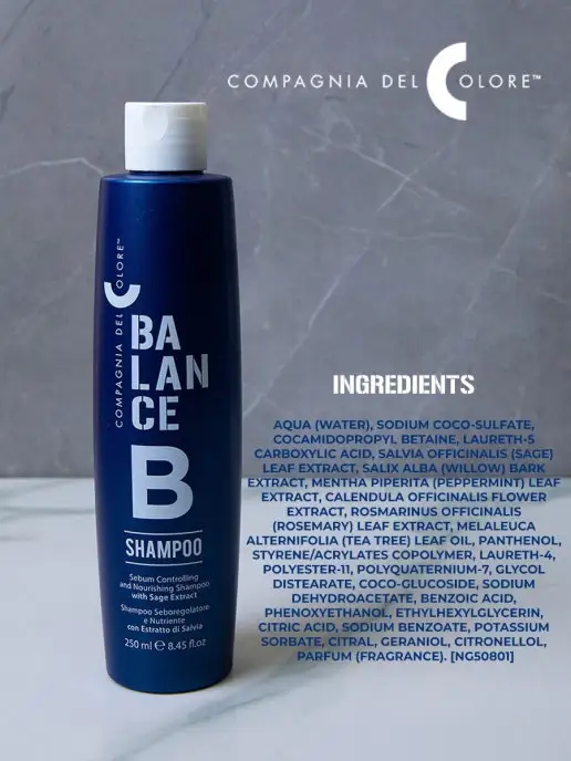 Compagnia Del Colore Профессиональный шампунь для волос и для жирной кожи головы, 250 мл, фото 7