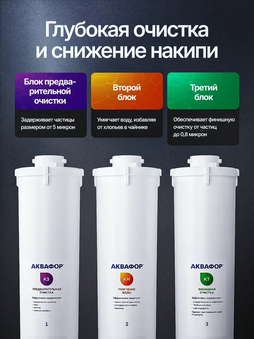 Аквафор Фильтр для воды под мойку Кристалл А с краном, Н, фото 3