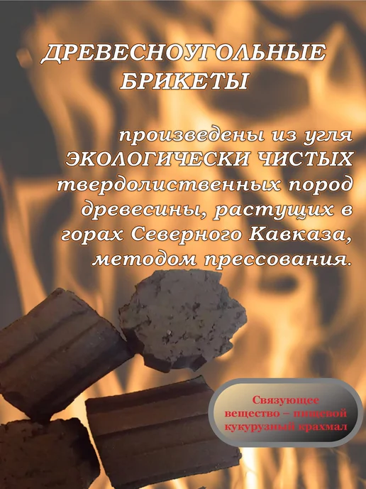 АДИС Уголь БРИКЕТИРОВАННЫЙ 3кг.г к "ЧЕМОДАН", 3 кг, фото 2