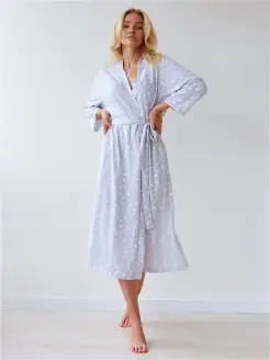 Халат женский кулирная гладь банный кимоно домашний летний KAFTAN 14758757 купить за 1 591 ₽ в интернет-магазине Wildberries