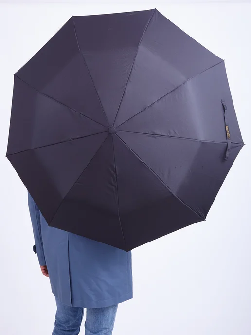 Dolphin Umbrella Зонт полуавтомат антиветер, черный, фото 8