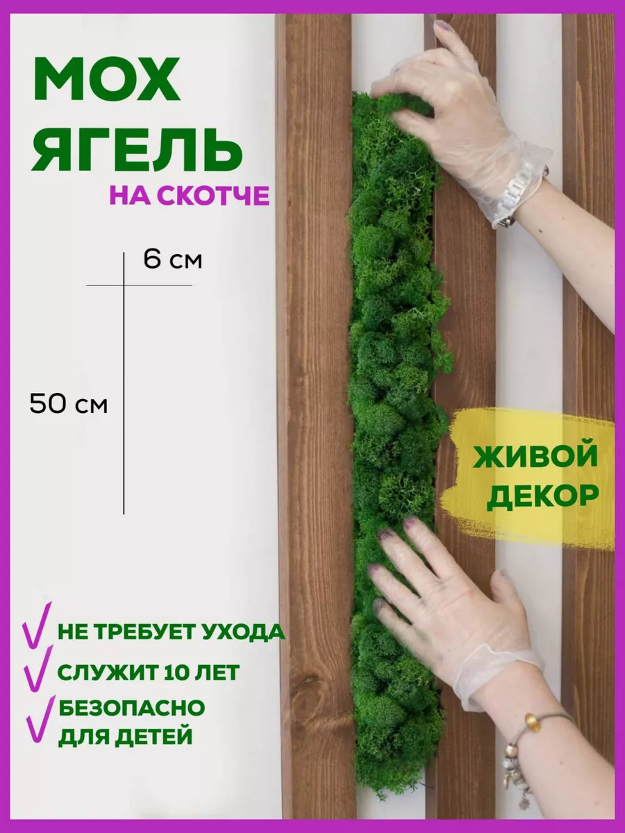 Лента самоклеящаяся мох декоративный Bloom Showroom 14776194 купить за 545  ₽ в интернет-магазине Wildberries