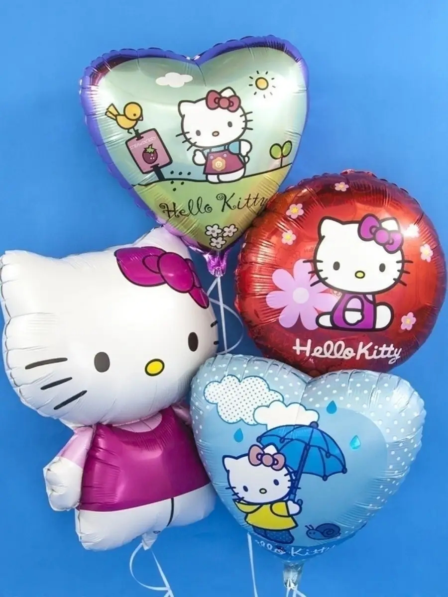 Воздушный шар Hello Kitty котенок Время Шаров 14778285 купить в  интернет-магазине Wildberries