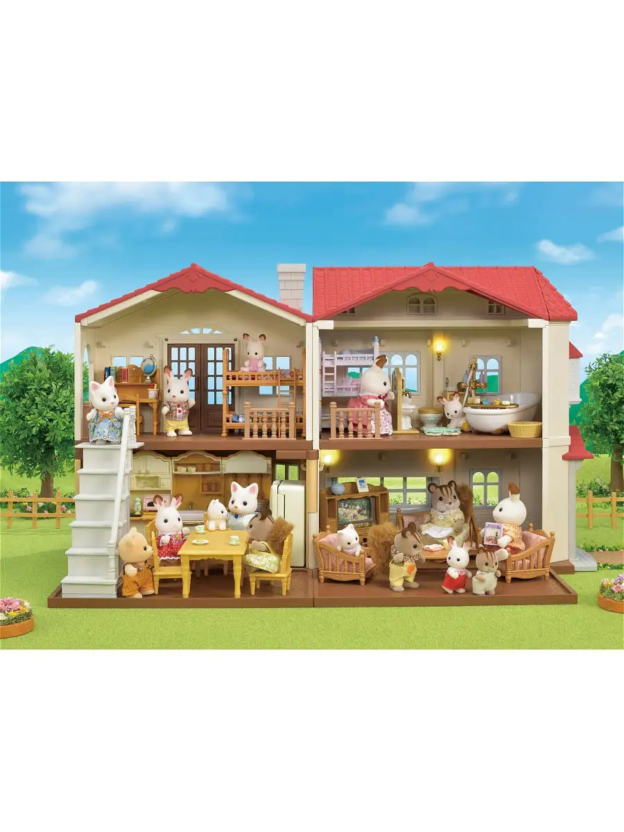 Большой дом со светом с Бельчатами Sylvanian Families 14781267 купить в  интернет-магазине Wildberries