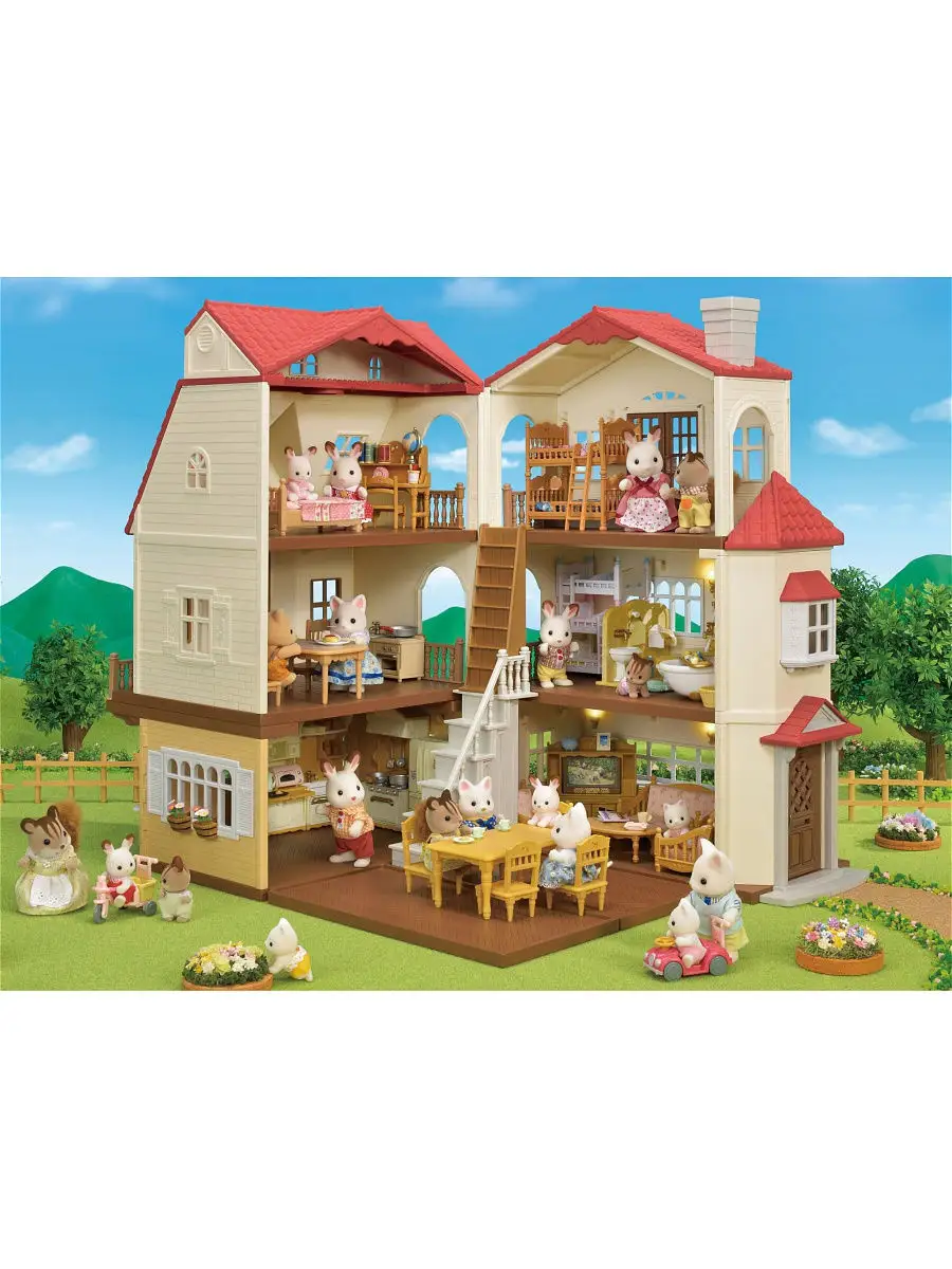 Большой дом со светом с Бельчатами Sylvanian Families 14781267 купить в  интернет-магазине Wildberries