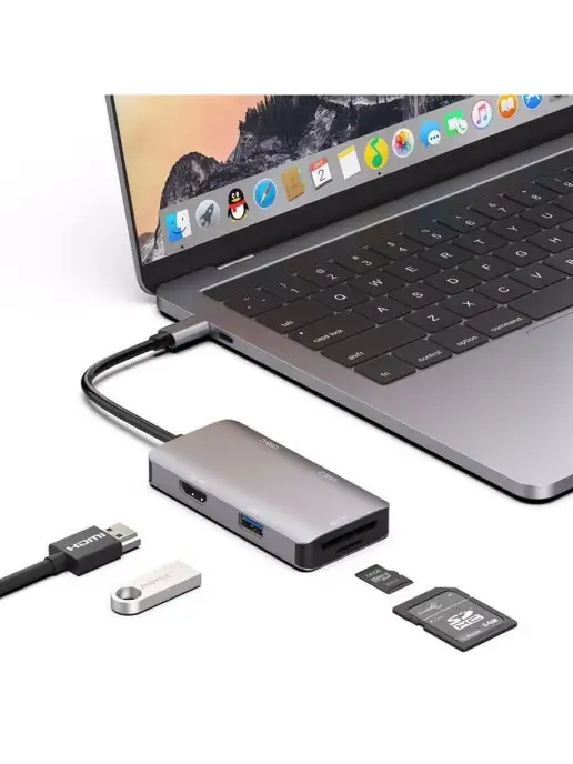Inax Док-станция 6 в 1 Type-C to HDMI, вариант, фото 2