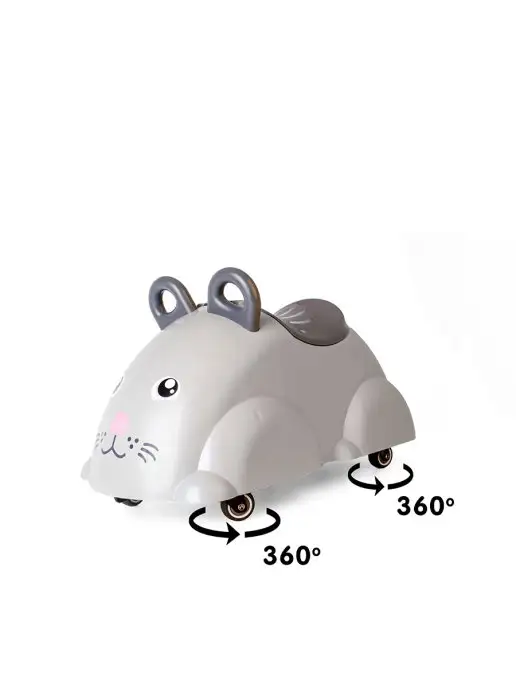 VIKING TOYS Пушкар-каталка "Cute-rider Мышка", розовый, фото 4