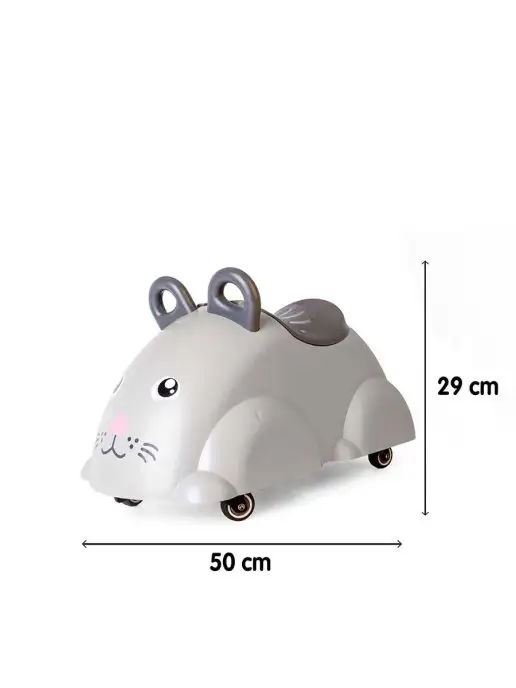 VIKING TOYS Пушкар-каталка "Cute-rider Мышка", розовый, фото 5