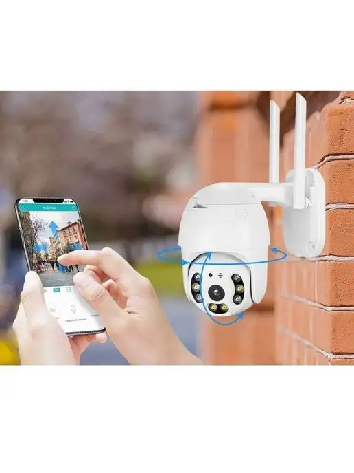FixLike Уличная беспроводная ip-камера наблюдения WiFi 1080P v380 AI…, белый, фото 5
