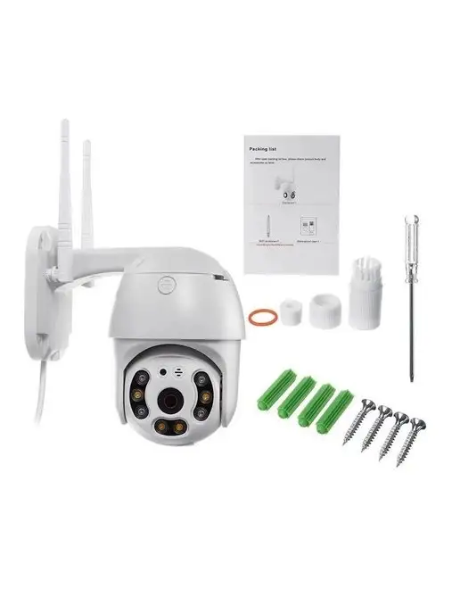 FixLike Уличная беспроводная ip-камера наблюдения WiFi 1080P v380 AI…, белый, фото 8