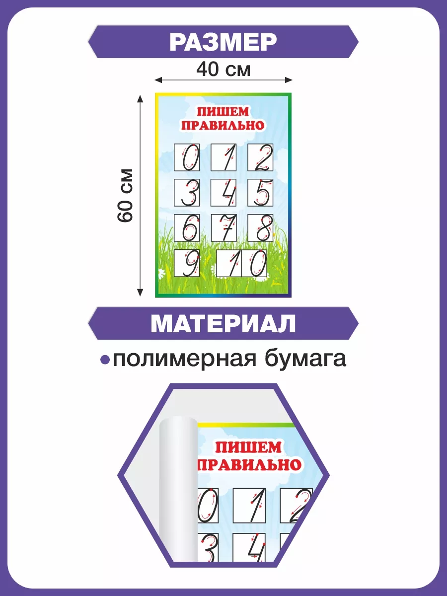 Обучающий плакат ПИШЕМ ПРАВИЛЬНО Альмарин 14830407 купить за 364 ₽ в  интернет-магазине Wildberries