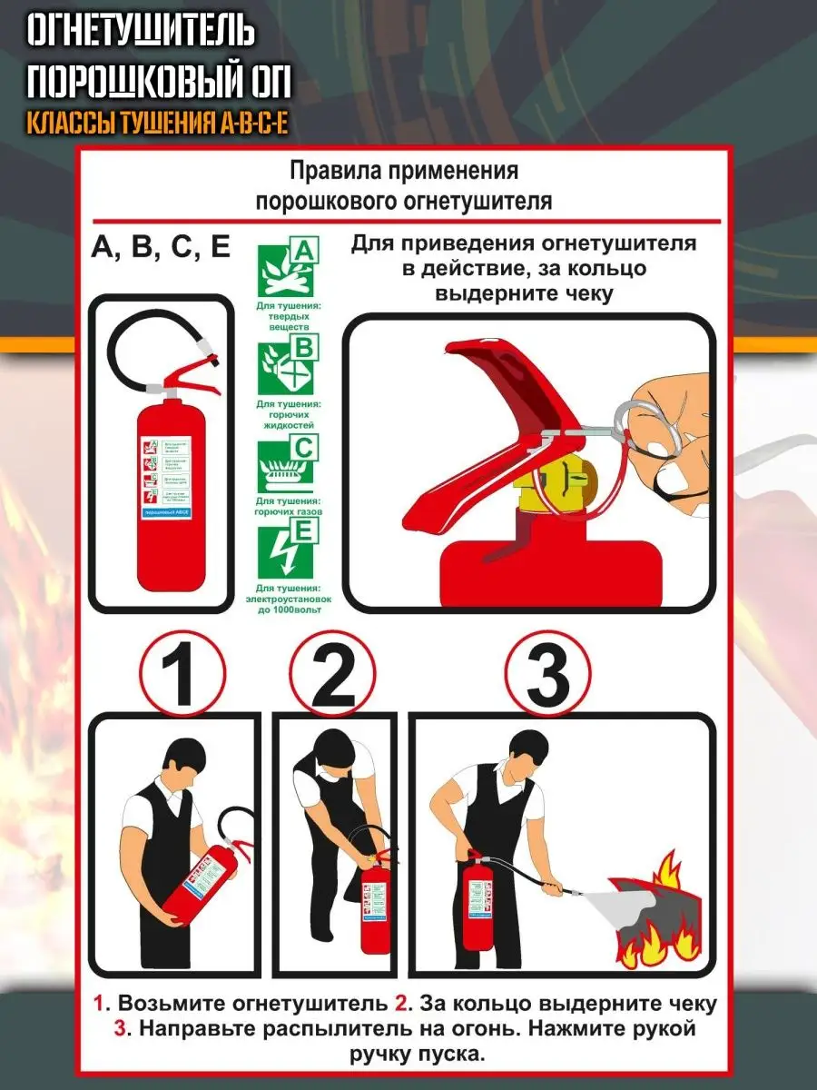 Огнетушитель ОП-4 для дома, дачи, офиса Спасинжиниринг 14844624 купить в  интернет-магазине Wildberries