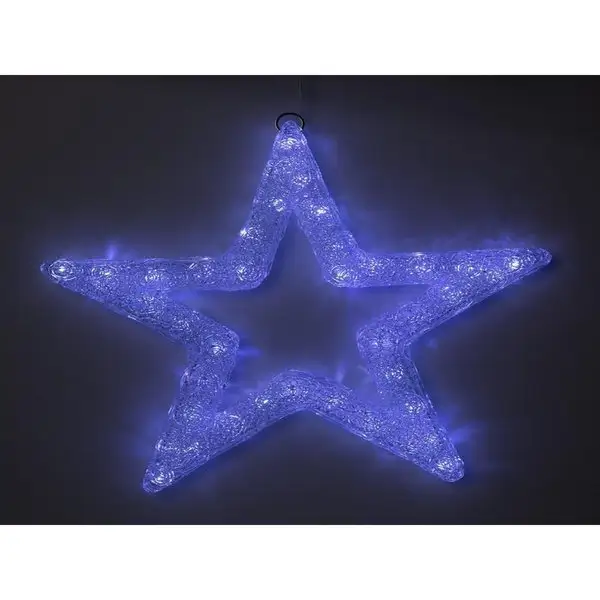 Новогодние украшения для дома Звезда 50 см, 45 LED, 220 В