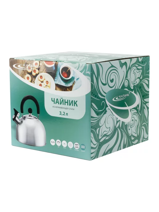Катунь Чайник со свистком 2.5 л индукция, 3,2 л, фото 5
