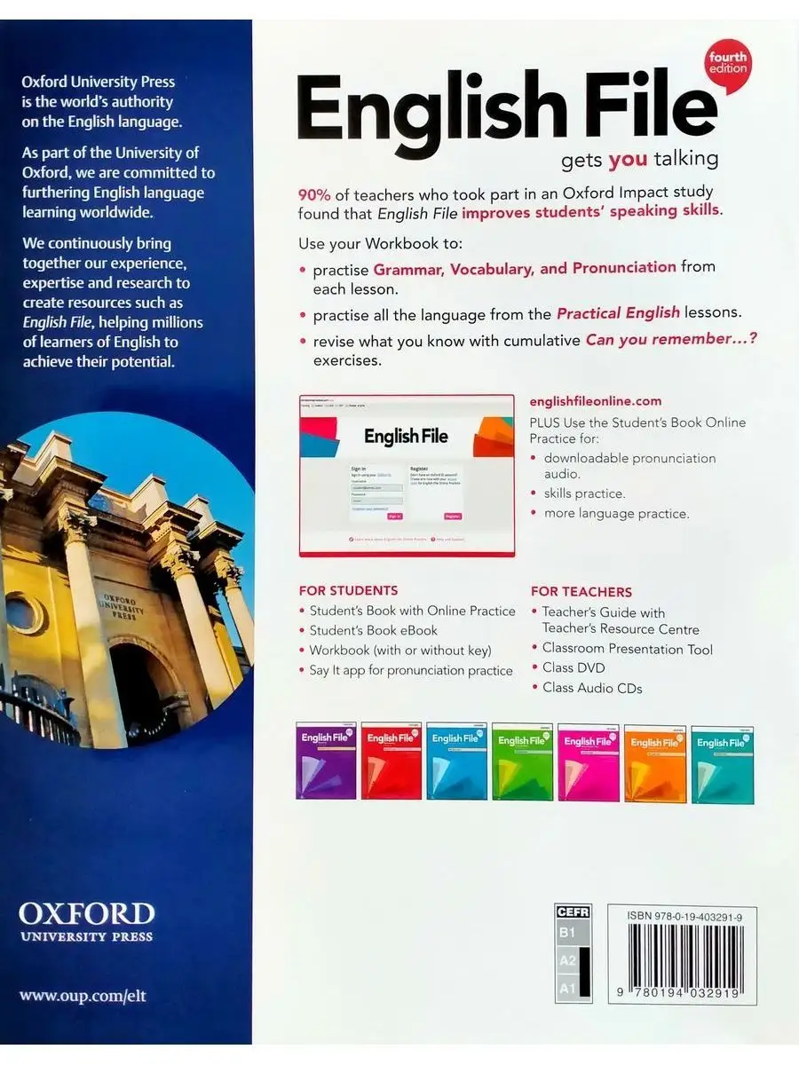 English File 4 ed Elementary Workbook without key тетрадь Oxford University  Press 14873932 купить за 1 727 ₽ в интернет-магазине Wildberries