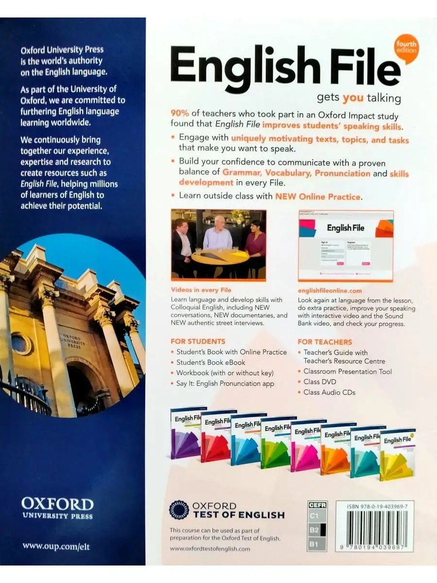 English File 4 ed Upper-Intermediate Student Book & Online Oxford  University Press 14873940 купить за 3 633 ₽ в интернет-магазине Wildberries