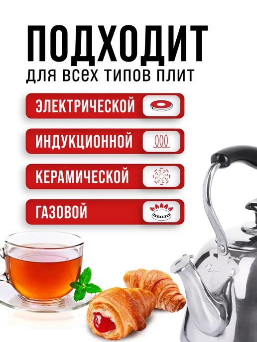 Чайник для плиты 2 л - фото 4