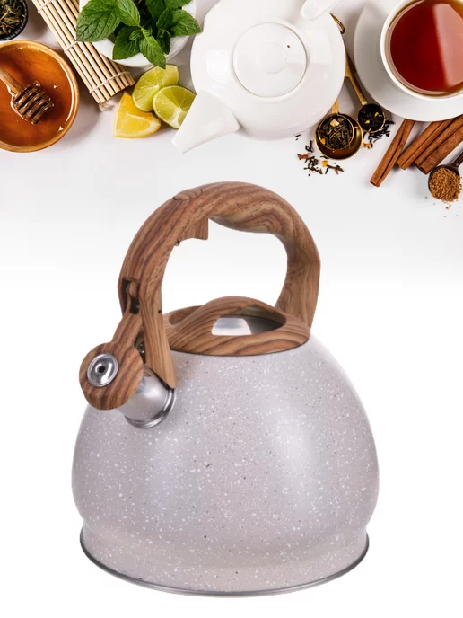 Чайник со свистком для плиты 3 л - фото 15