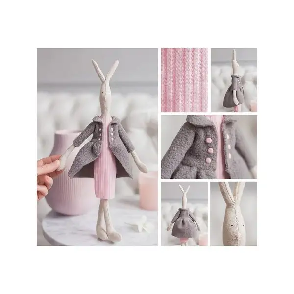 Мягкая игрушка Мягкая зайка Сара, набор для шитья