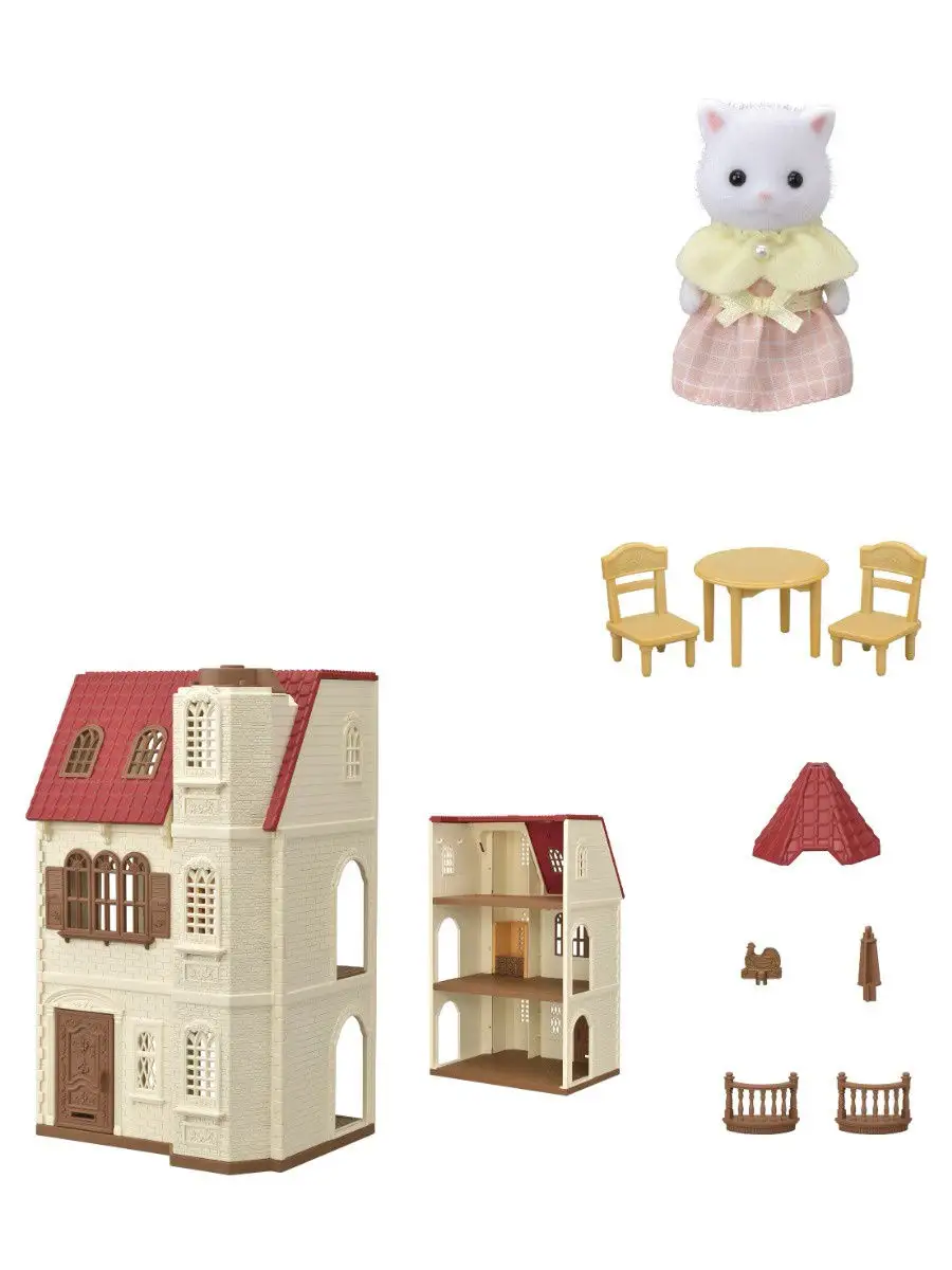 Трехэтажный дом с флюгером Sylvanian Families 14899967 купить в  интернет-магазине Wildberries