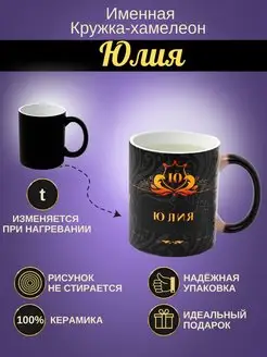 ИменноТвое Именная керамическая кружка "Юлия"