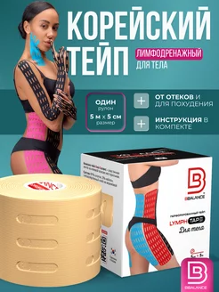 Кинезио тейп для лица и тела перфорированный BioBalance Tape 14907053 купить за 790 ₽ в интернет-магазине Wildberries