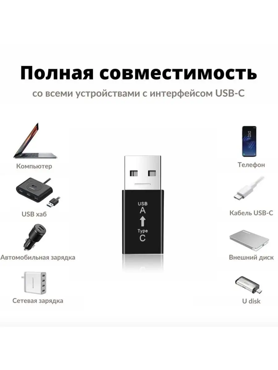 Адаптер OTG USB-C (вход) - USB 3.0 (выход) 5 Гб/c KS-is 14920405 купить за  303 ₽ в интернет-магазине Wildberries